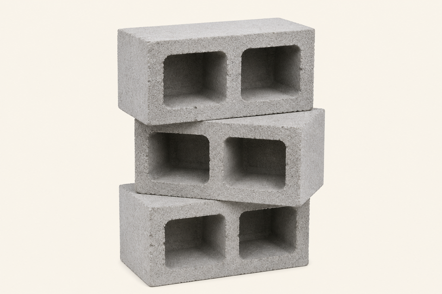 Standard gray CMU units