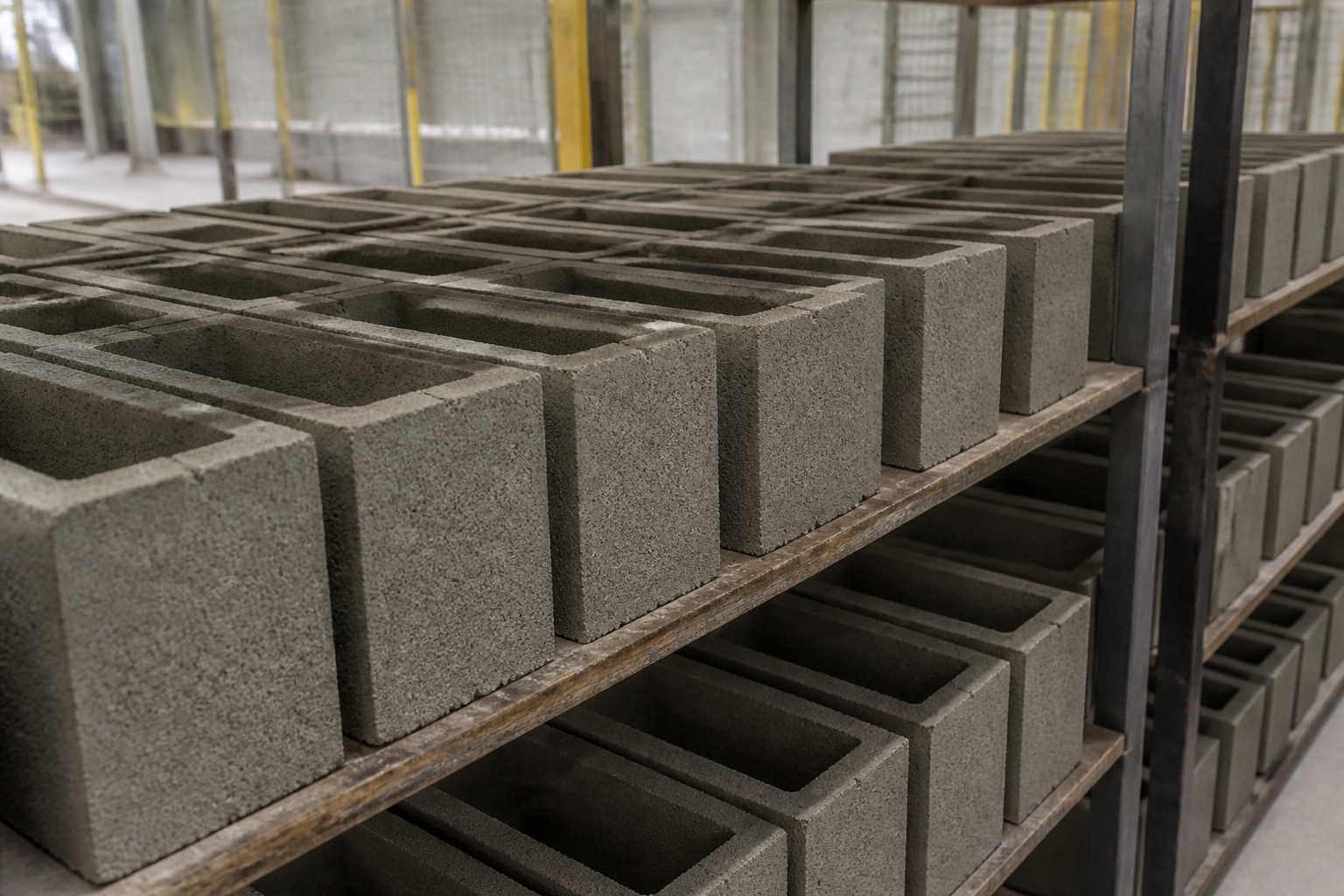 Curing process at the plant